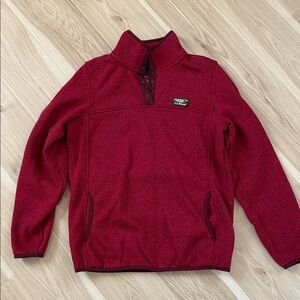 L.L. Bean Red Knit Pullover